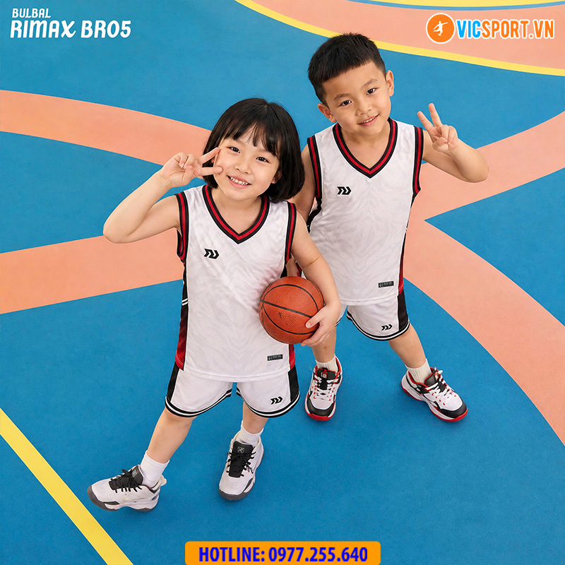 Quần áo bóng rổ trẻ em Bulbal Rimax BR05 - Hình ảnh 6