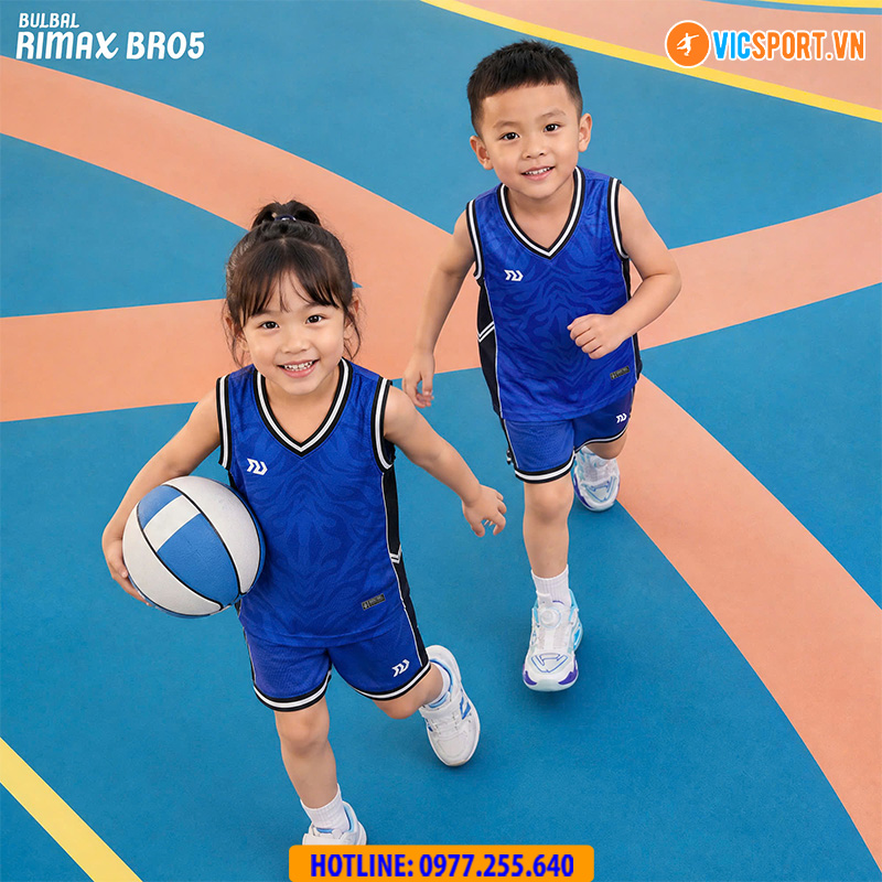 Quần áo bóng rổ trẻ em Bulbal Rimax BR05 - Hình ảnh 7