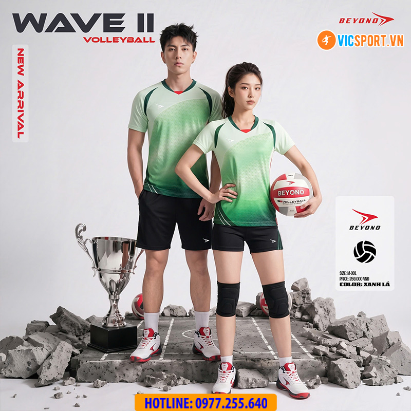 Quần áo bóng chuyền nữ Beyono Wave 2 - Hình ảnh 13