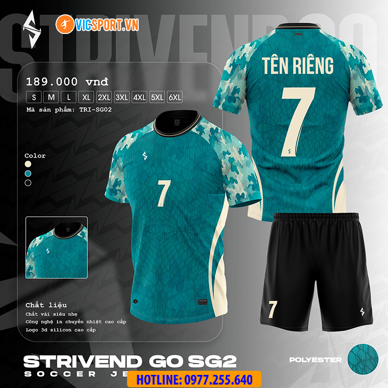 Áo đá banh thiết kế Strivend Go SG2 - Hình ảnh 24