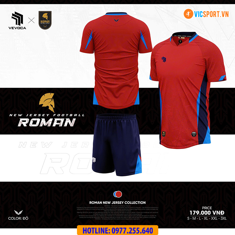 Áo đá banh không logo Vevoca Roman - Hình ảnh 27