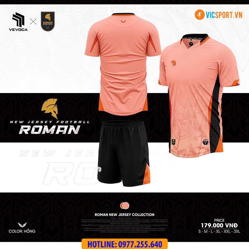 Áo đá banh không logo Vevoca Roman - Hình ảnh 26