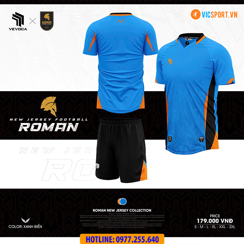 Áo đá banh không logo Vevoca Roman - Hình ảnh 22