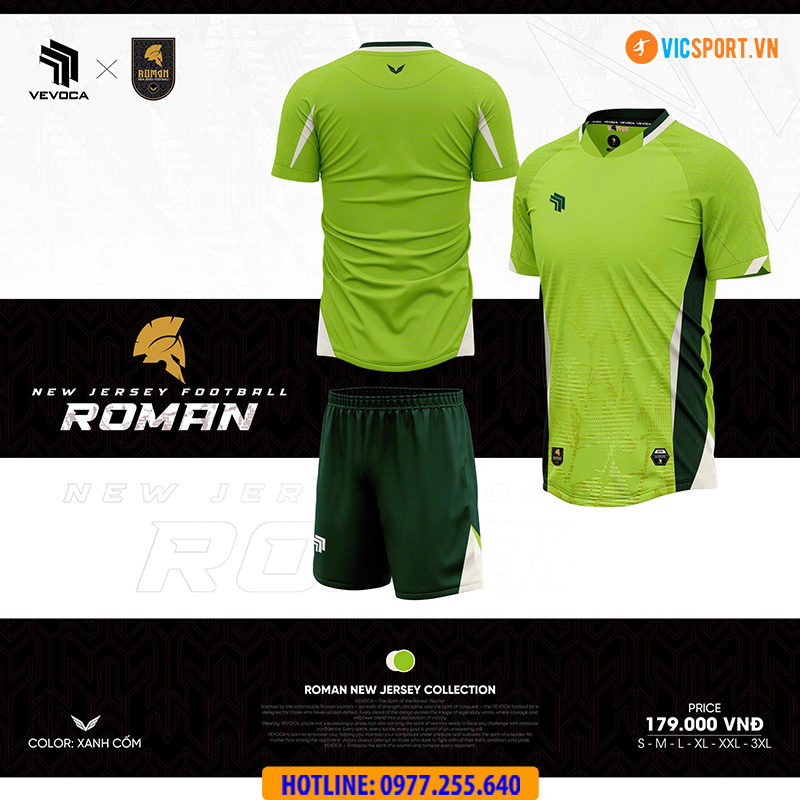 Áo đá banh không logo Vevoca Roman - Hình ảnh 21
