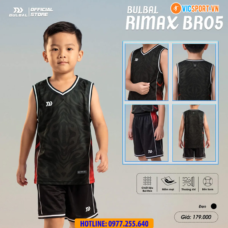 Quần áo bóng rổ trẻ em Bulbal Rimax BR05 - Hình ảnh 15
