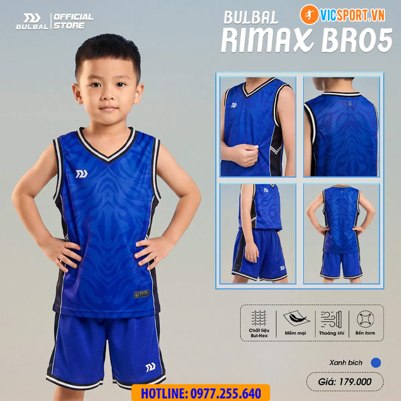 Quần áo bóng rổ trẻ em Bulbal Rimax BR05 - Hình ảnh 18