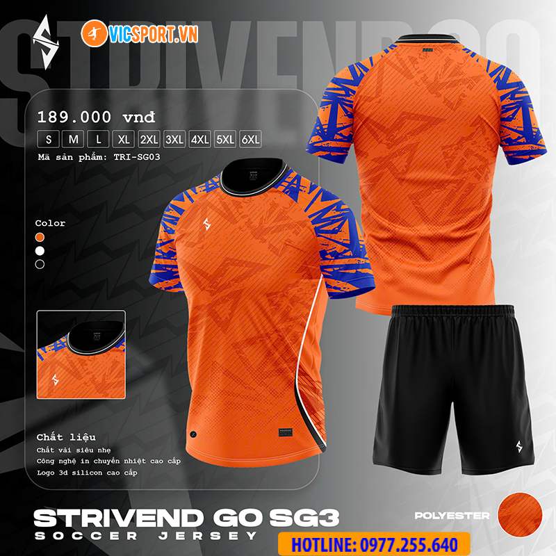 Áo đá banh thiết kế Strivend Go SG03 - Hình ảnh 21