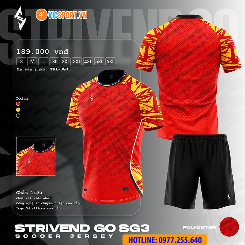 Áo đá banh thiết kế Strivend Go SG03 - Hình ảnh 22
