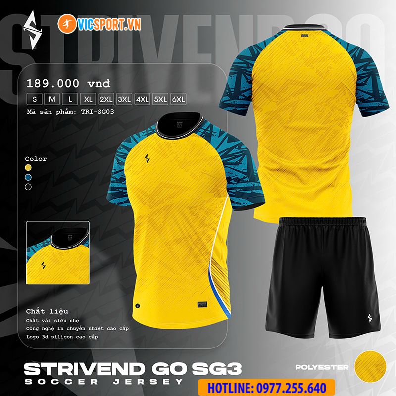 Áo đá banh thiết kế Strivend Go SG03 - Hình ảnh 25