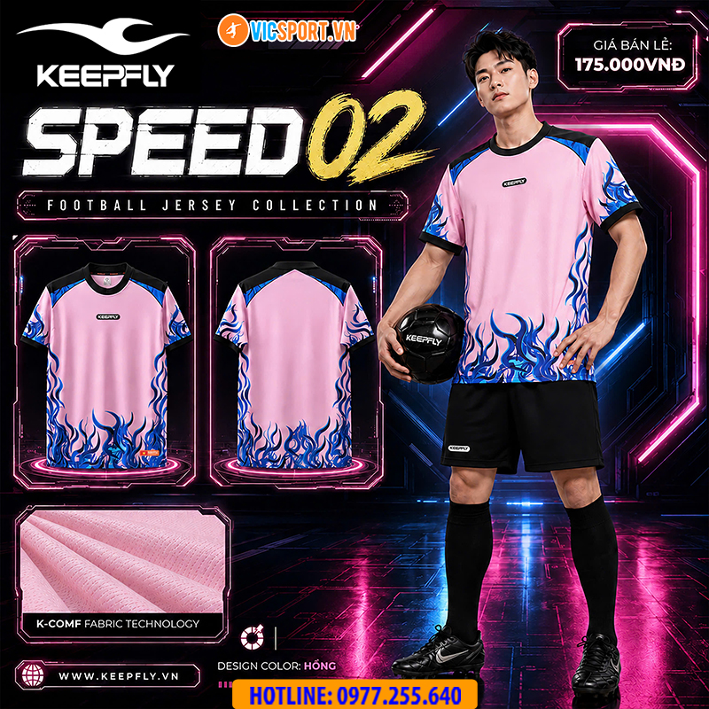 Áo đá banh không logo Keepfly Speed 02 - Hình ảnh 20