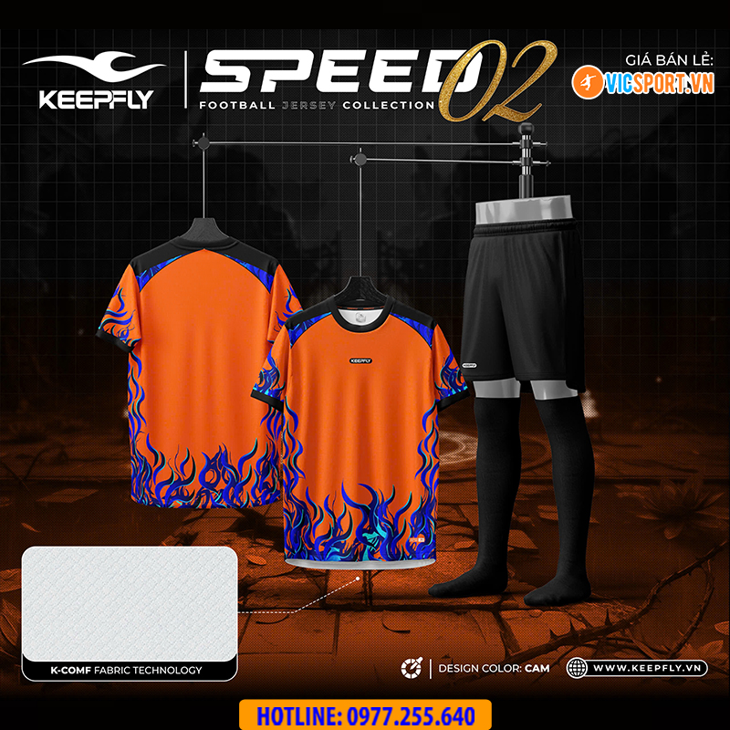 Áo đá banh không logo Keepfly Speed 02 - Hình ảnh 11