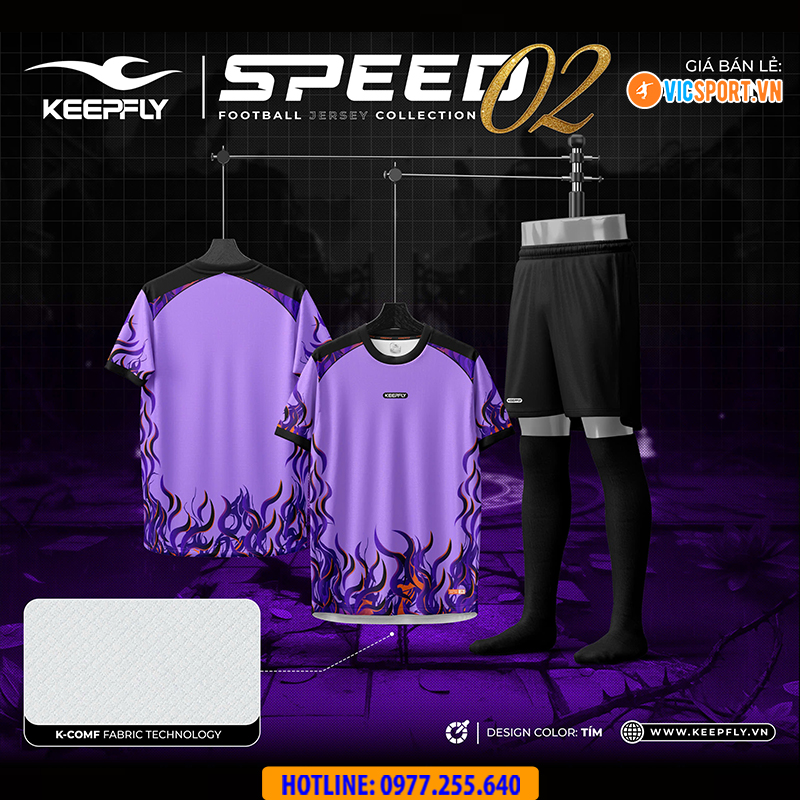 Áo đá banh không logo Keepfly Speed 02 - Hình ảnh 8