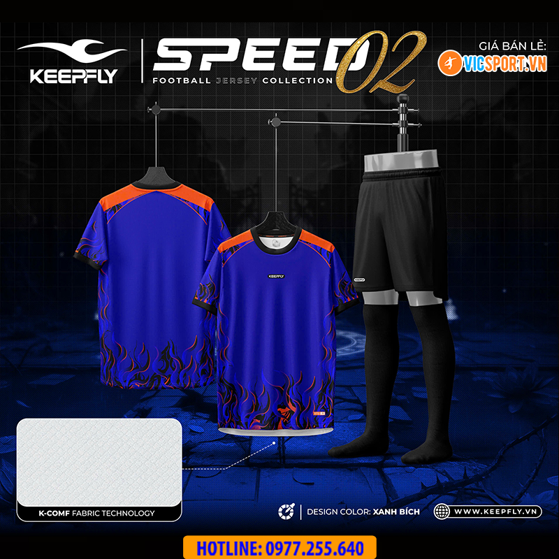 Áo đá banh không logo Keepfly Speed 02 - Hình ảnh 6
