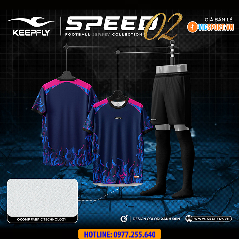Áo đá banh không logo Keepfly Speed 02 - Hình ảnh 5