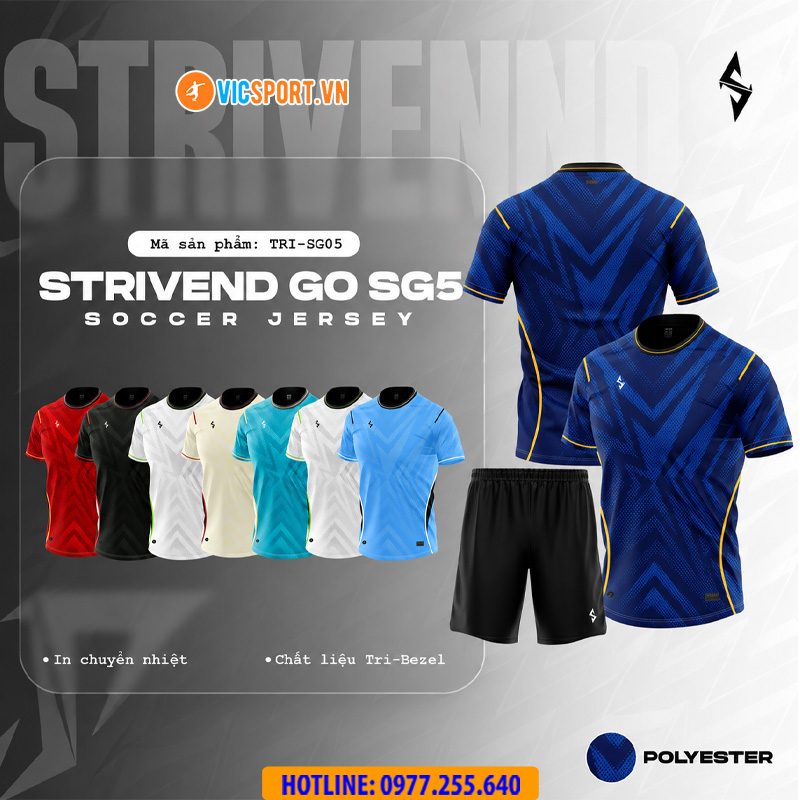 Áo đá banh thiết kế Strivend Go SG05