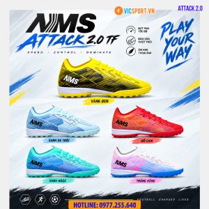 Giày đá banh NMS Attack 2.0 đế TF