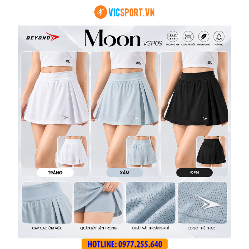 Váy thể thao Beyono Moon VSB09 đa năng