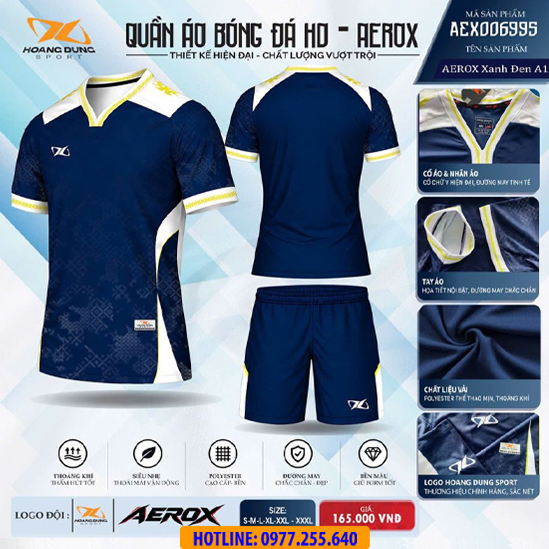 Áo đá banh không logo HD Aerox - Hình ảnh 14