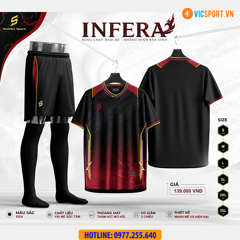 Áo đá banh không logo SV Infera - Hình ảnh 30