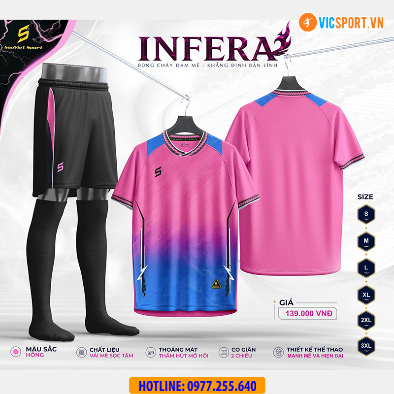 Áo đá banh không logo SV Infera - Hình ảnh 31