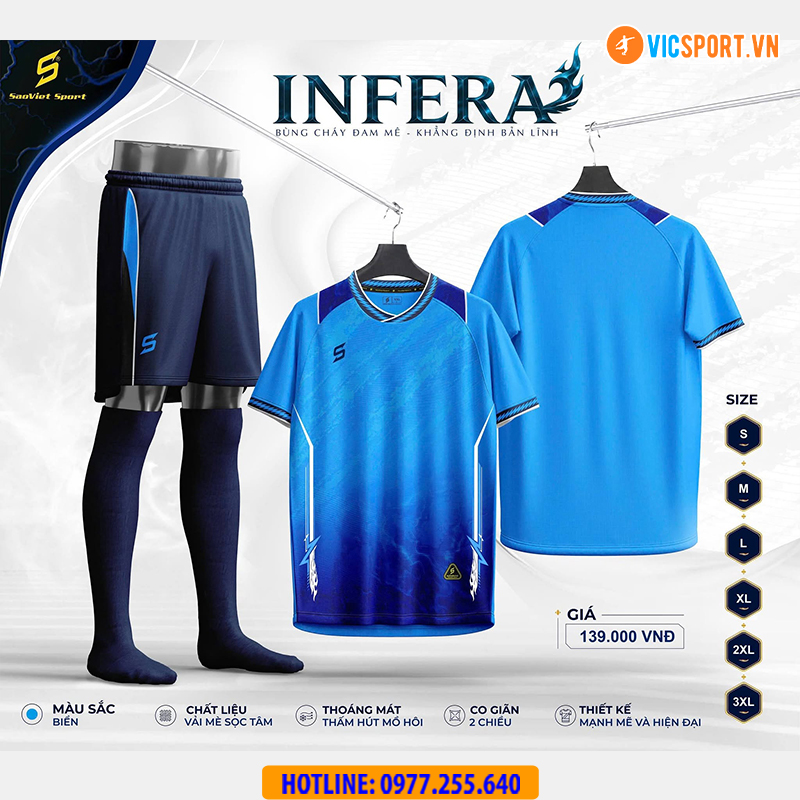 Áo đá banh không logo SV Infera - Hình ảnh 35