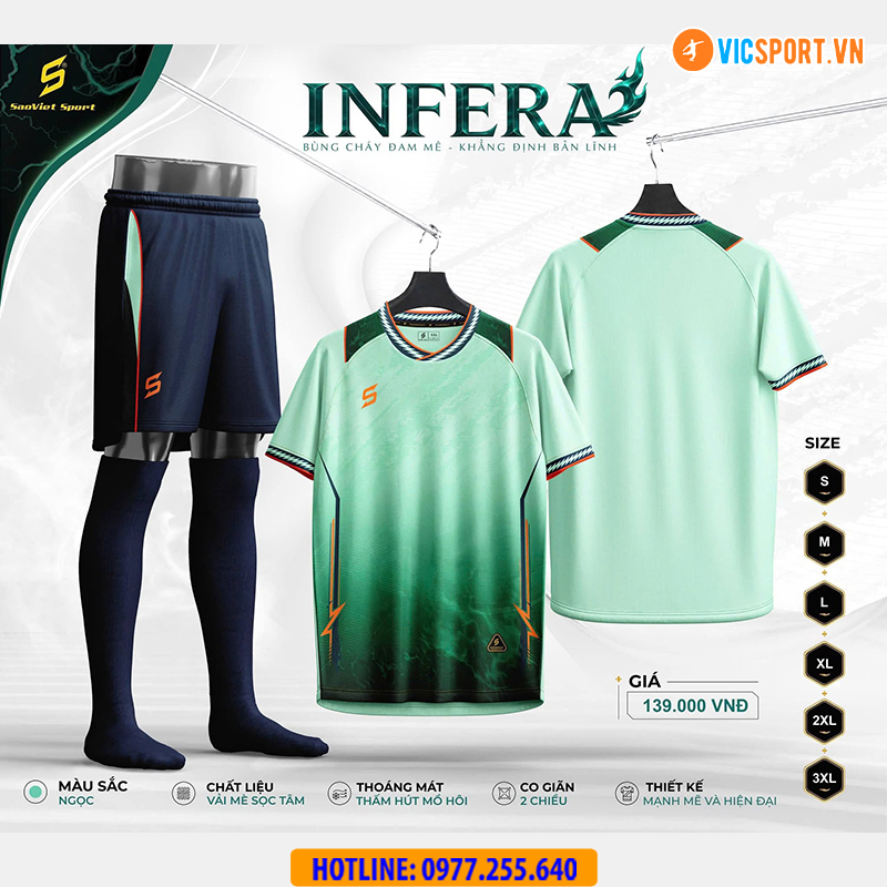 Áo đá banh không logo SV Infera - Hình ảnh 37