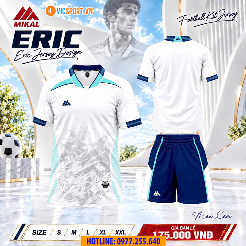 Áo đá banh không logo Mikal Eric K9 - Hình ảnh 5