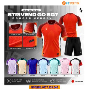 Áo đá banh thiết kế Strivend Go SG07