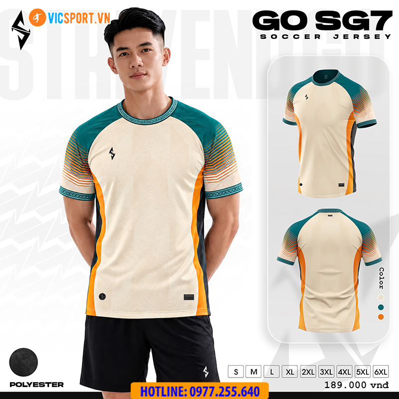 Áo đá banh thiết kế Strivend Go SG07 - Hình ảnh 7
