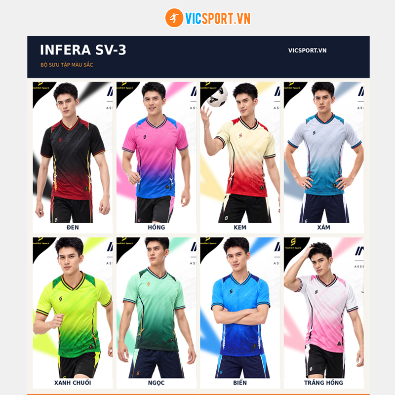Áo đá banh không logo SV Infera