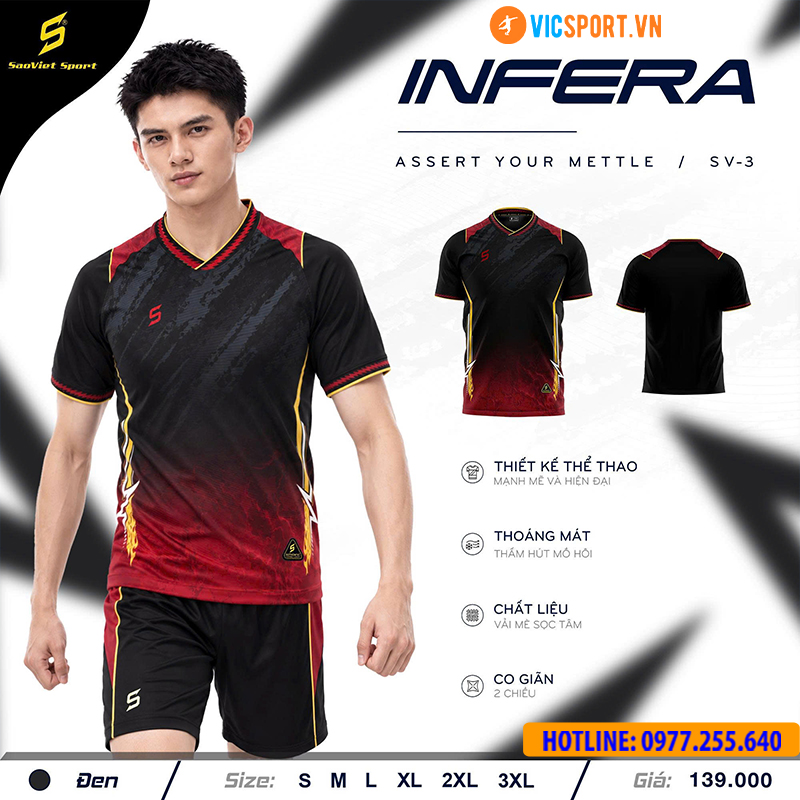 Áo đá banh không logo SV Infera - Hình ảnh 38