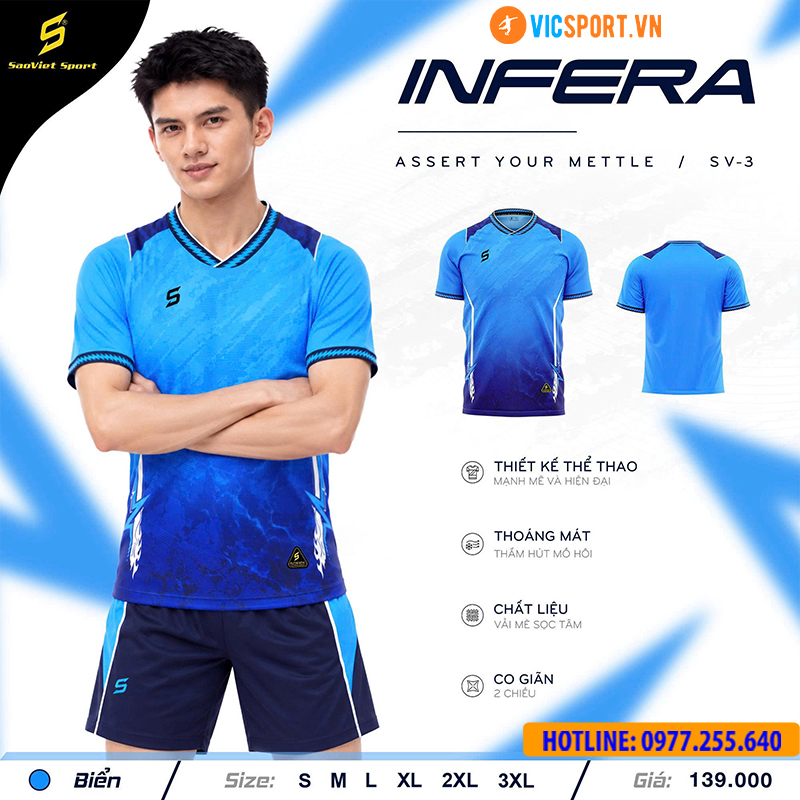 Áo đá banh không logo SV Infera - Hình ảnh 43