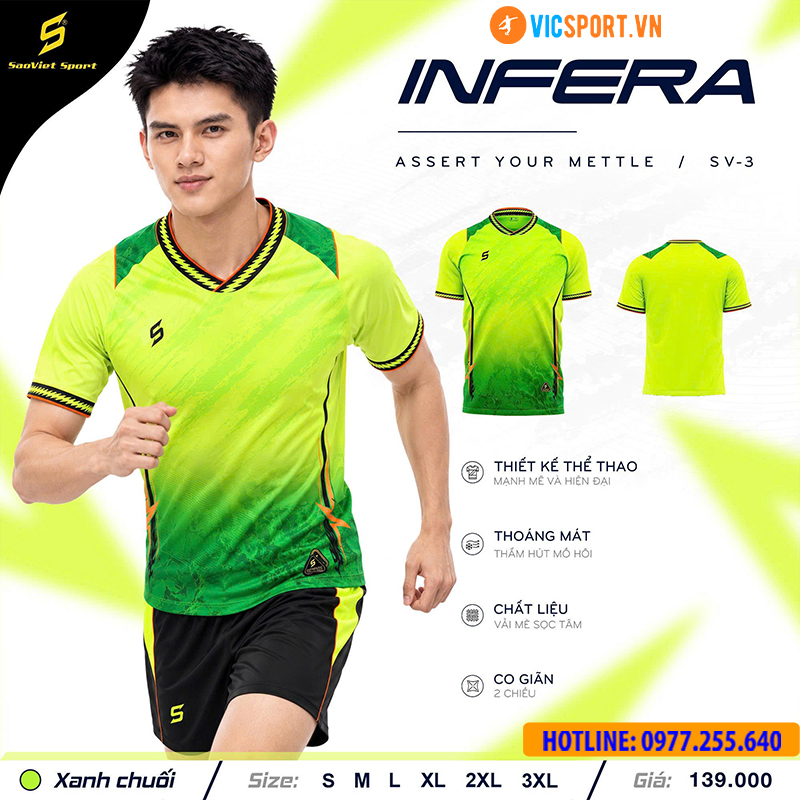 Áo đá banh không logo SV Infera - Hình ảnh 41