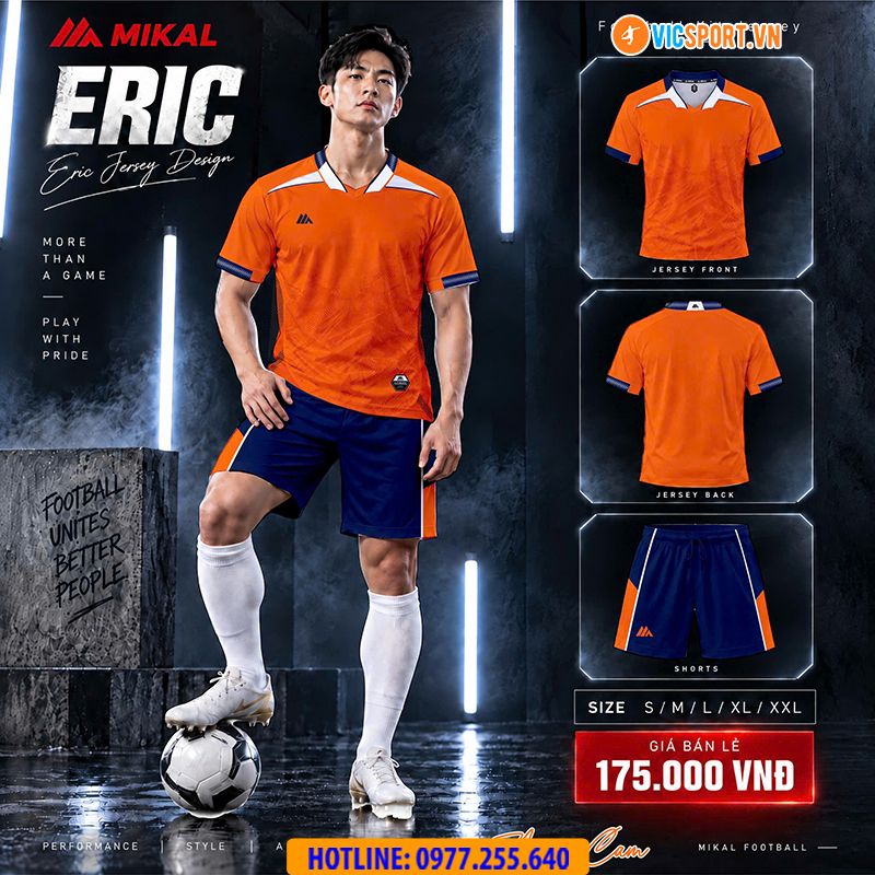 Áo đá banh không logo Mikal Eric K9 - Hình ảnh 11