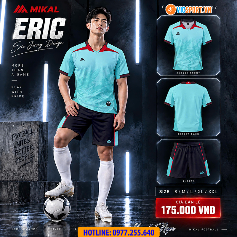 Áo đá banh không logo Mikal Eric K9 - Hình ảnh 16