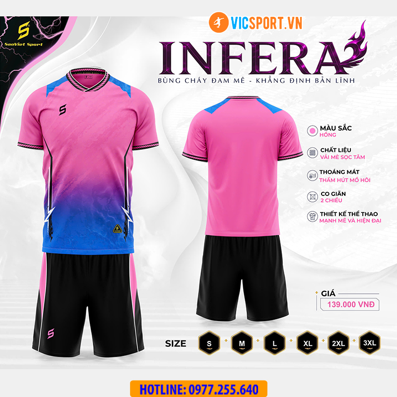 Áo đá banh không logo SV Infera - Hình ảnh 7