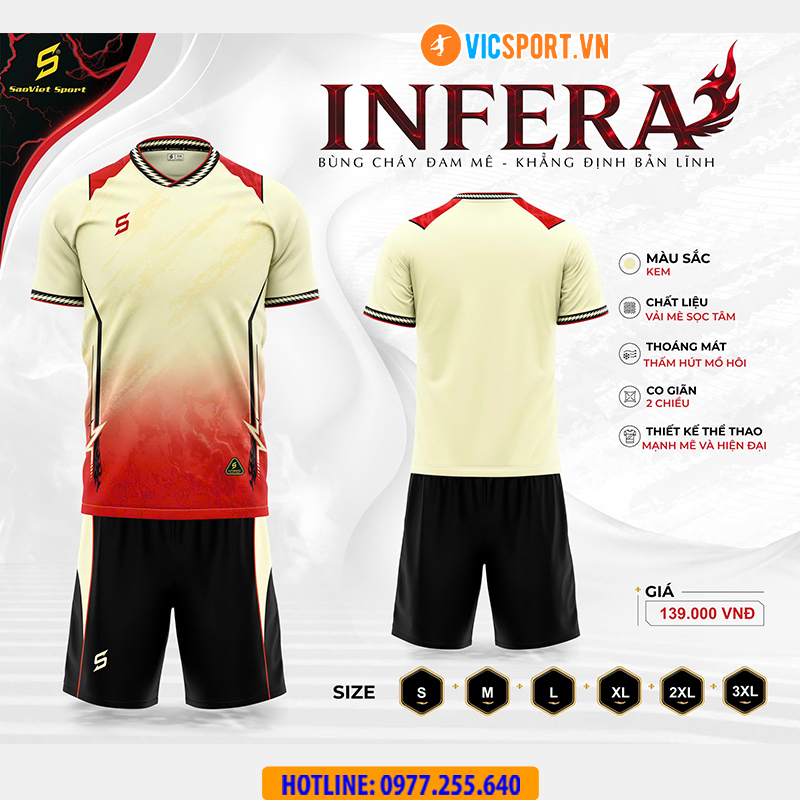 Áo đá banh không logo SV Infera - Hình ảnh 8