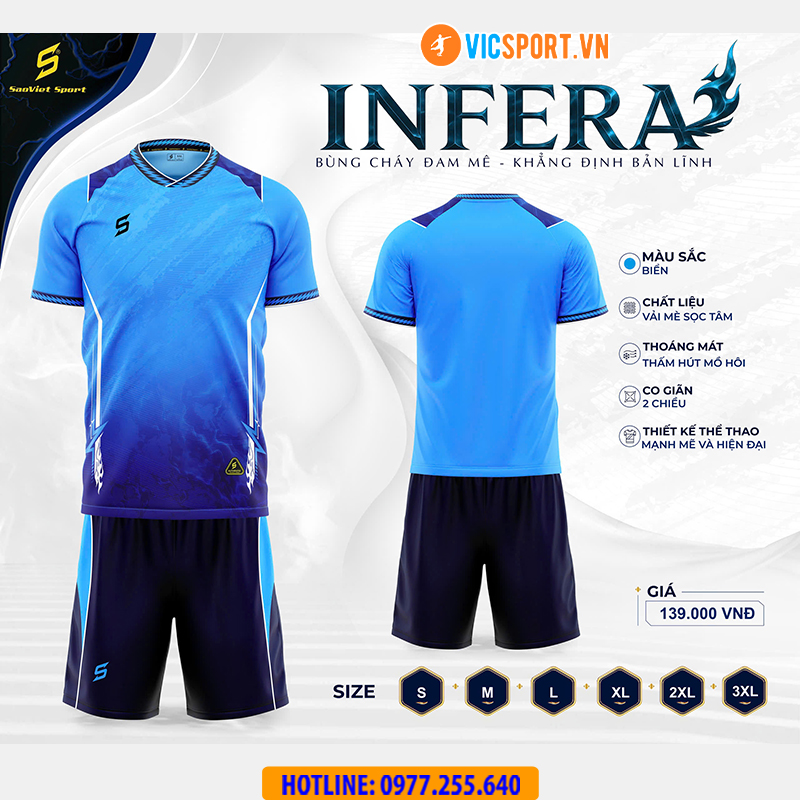 Áo đá banh không logo SV Infera - Hình ảnh 11