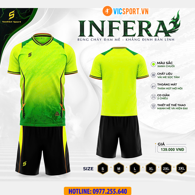 Áo đá banh không logo SV Infera - Hình ảnh 12