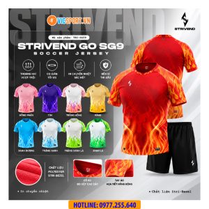 Áo đá banh thiết kế Strivend Go SG09