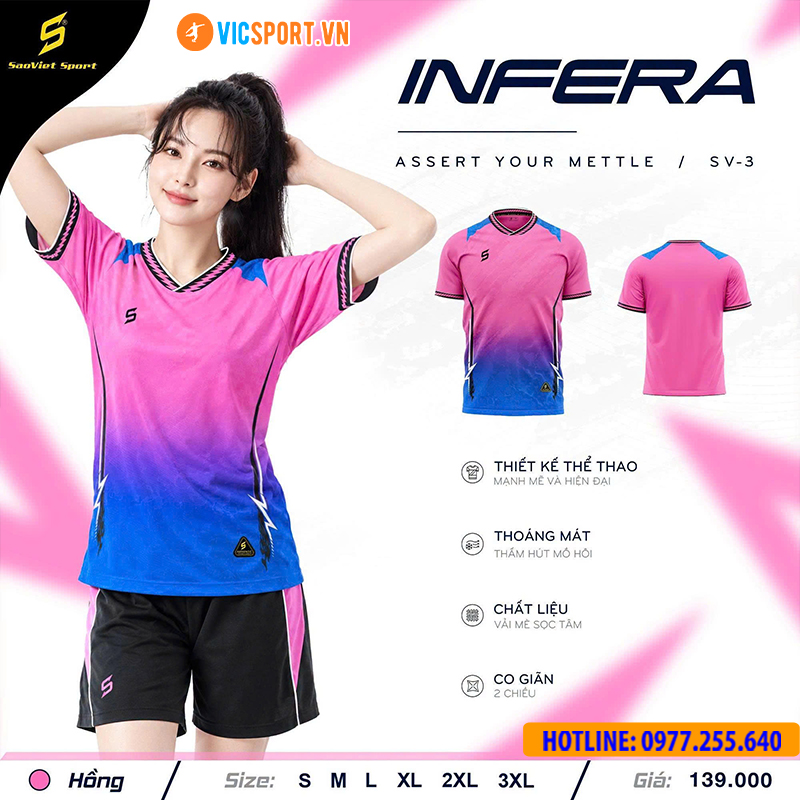 Áo đá banh không logo SV Infera - Hình ảnh 15