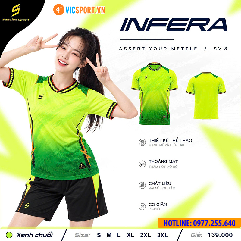 Áo đá banh không logo SV Infera - Hình ảnh 20