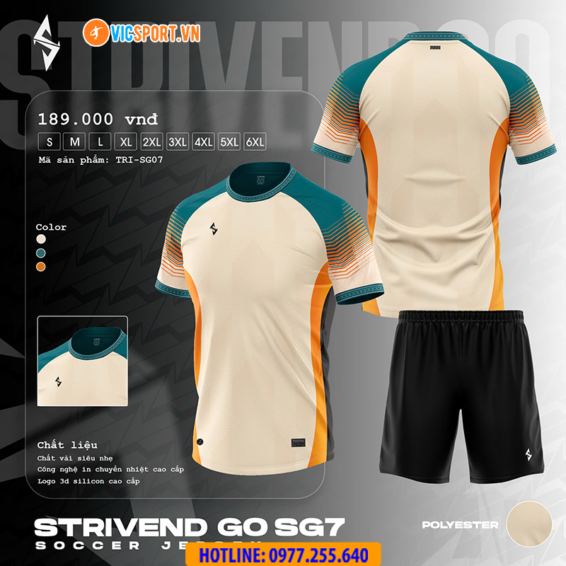 Áo đá banh thiết kế Strivend Go SG07 - Hình ảnh 24