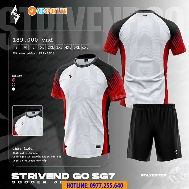Áo đá banh thiết kế Strivend Go SG07 - Hình ảnh 26
