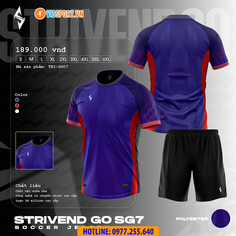 Áo đá banh thiết kế Strivend Go SG07 - Hình ảnh 28