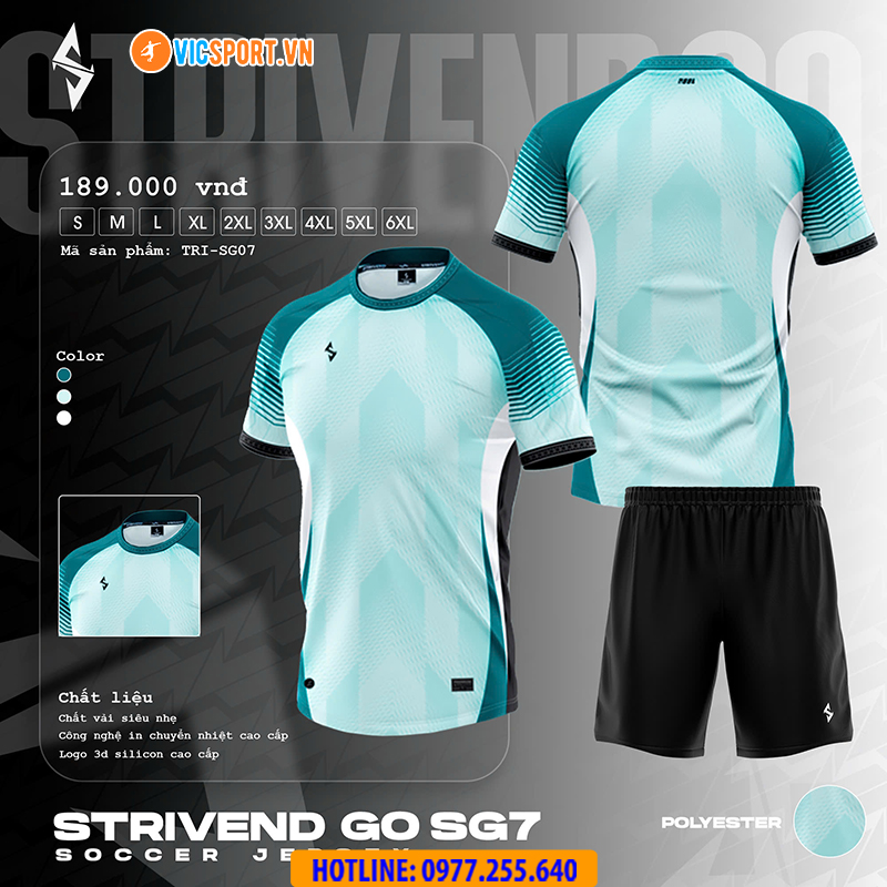 Áo đá banh thiết kế Strivend Go SG07 - Hình ảnh 29