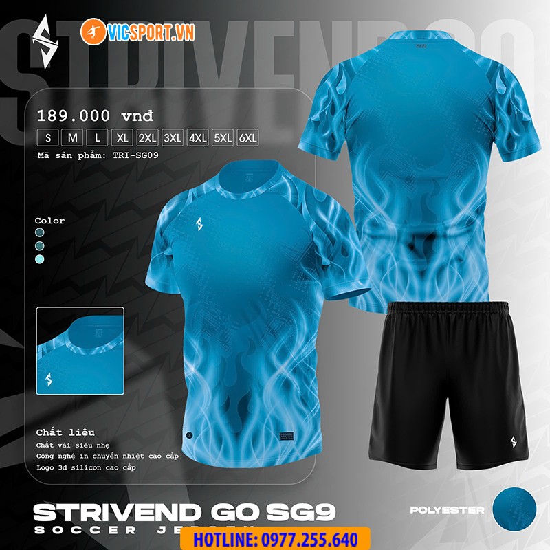 Áo đá banh thiết kế Strivend Go SG09 - Hình ảnh 5