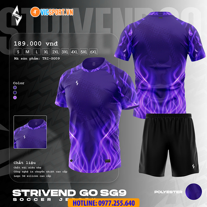 Áo đá banh thiết kế Strivend Go SG09 - Hình ảnh 6
