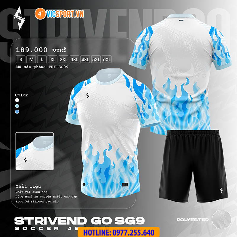 Áo đá banh thiết kế Strivend Go SG09 - Hình ảnh 7
