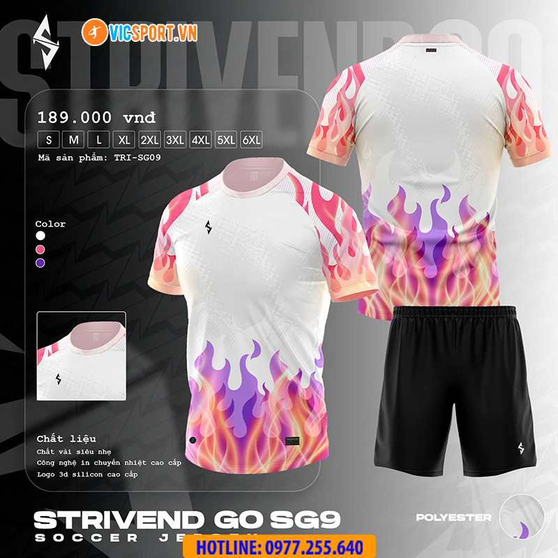 Áo đá banh thiết kế Strivend Go SG09 - Hình ảnh 8